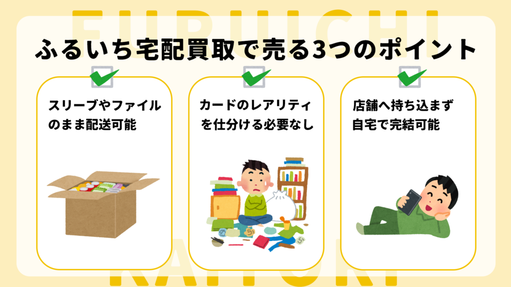 ふるいち宅配買取3つのポイント