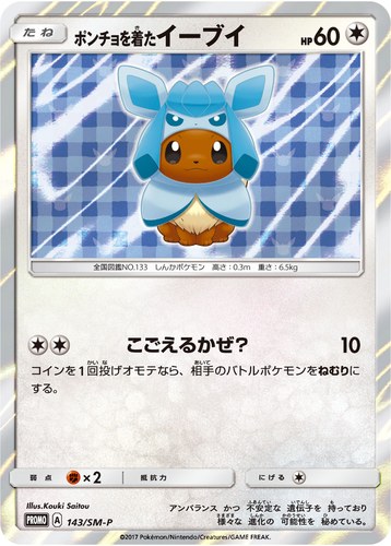 ポンチョを着たイーブイ（ポケモンセンター キャンペーン）
