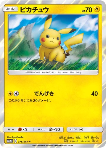 ピカチュウ(376/SM-P ローソンサマーキャンペーン)