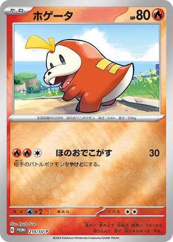 ホゲータ（ポケカの夏がキタ！プロモカードGetキャンペーン！）